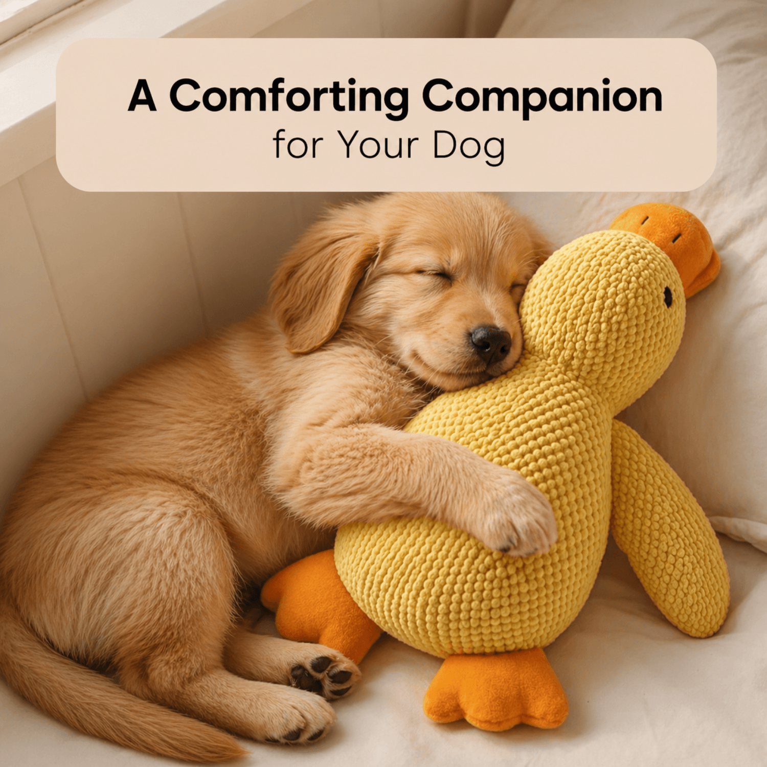 ZenDuck™ anti-stress duck toy by Zark Pet, soft plush canard designed to soothe and entertain pets.